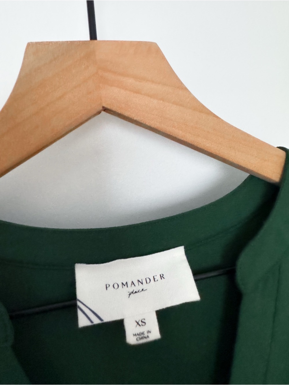 Pomander Place Tuckernuck Hunter Green Crepe Kenzo Dress - Picture 7 of 13